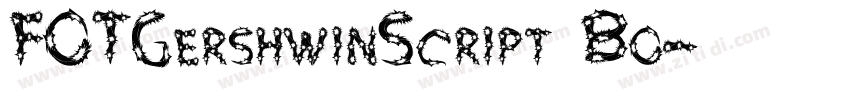 FOTGershwinScript Bo字体转换